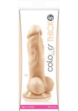 Pene grueso de silicona de 5 pulgadas de Colours Pleasures