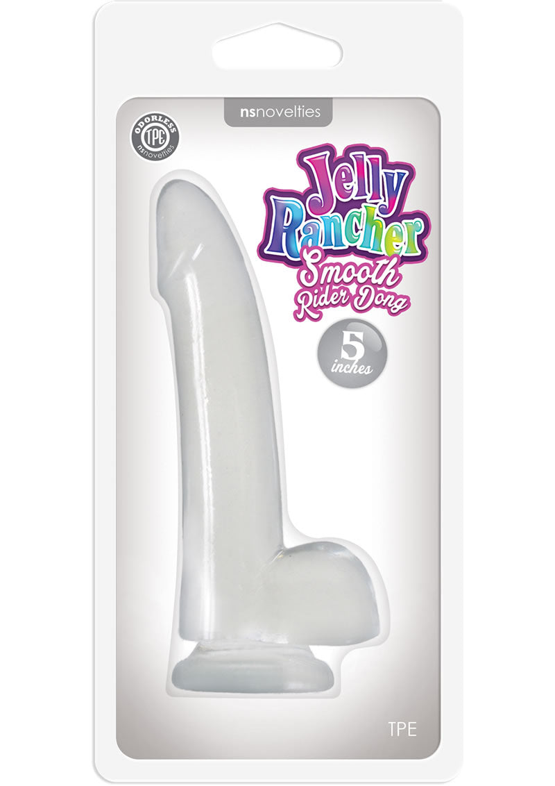 Pene Jelly Rancher Smooth Rider transparente de 5 pulgadas