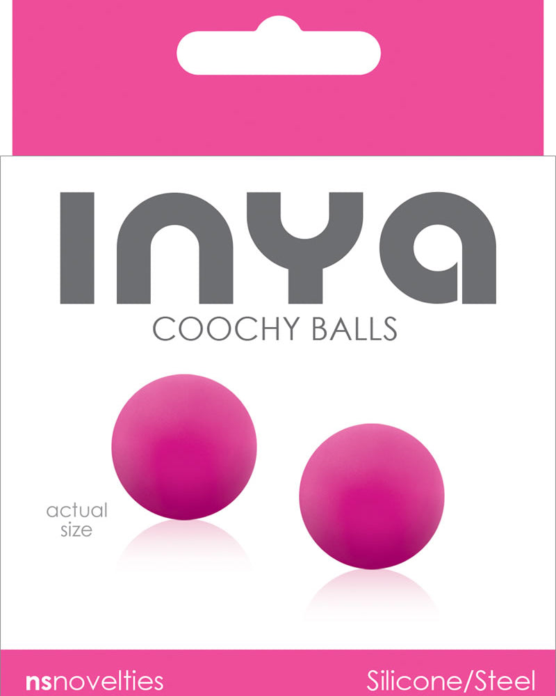 Bolas de Kegel de silicona Inya Coochy de color rosa