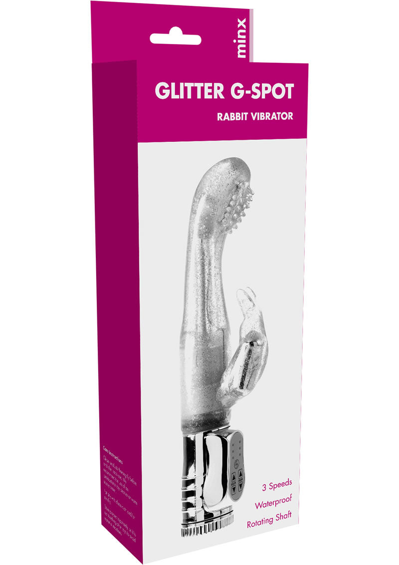 Minx G Spot Rabbit Vibrator Waterproof Silver 5.75 Inch