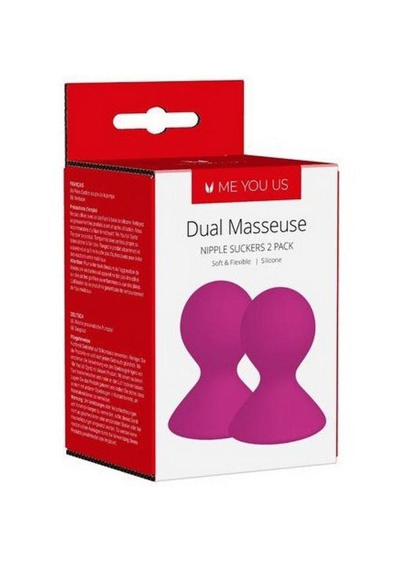 Kinx Dual Masseuse Silicone Nipple Suckers Purple