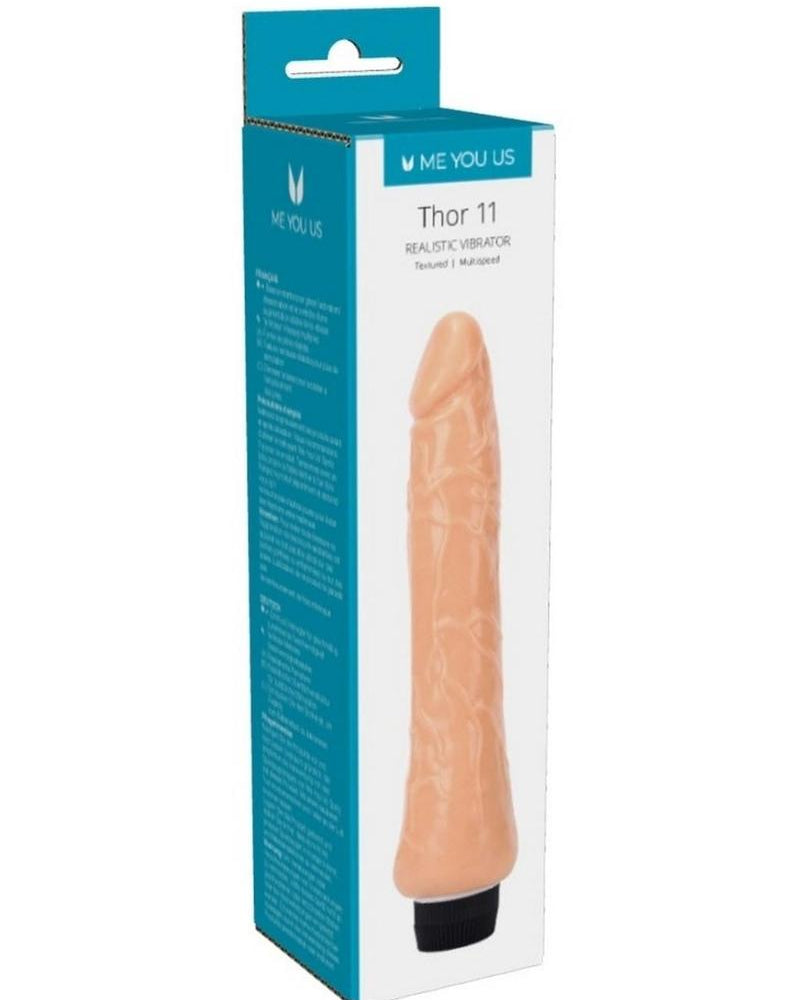 Kinx Thor 11 Realistic Vibrator Flesh 11 Inch