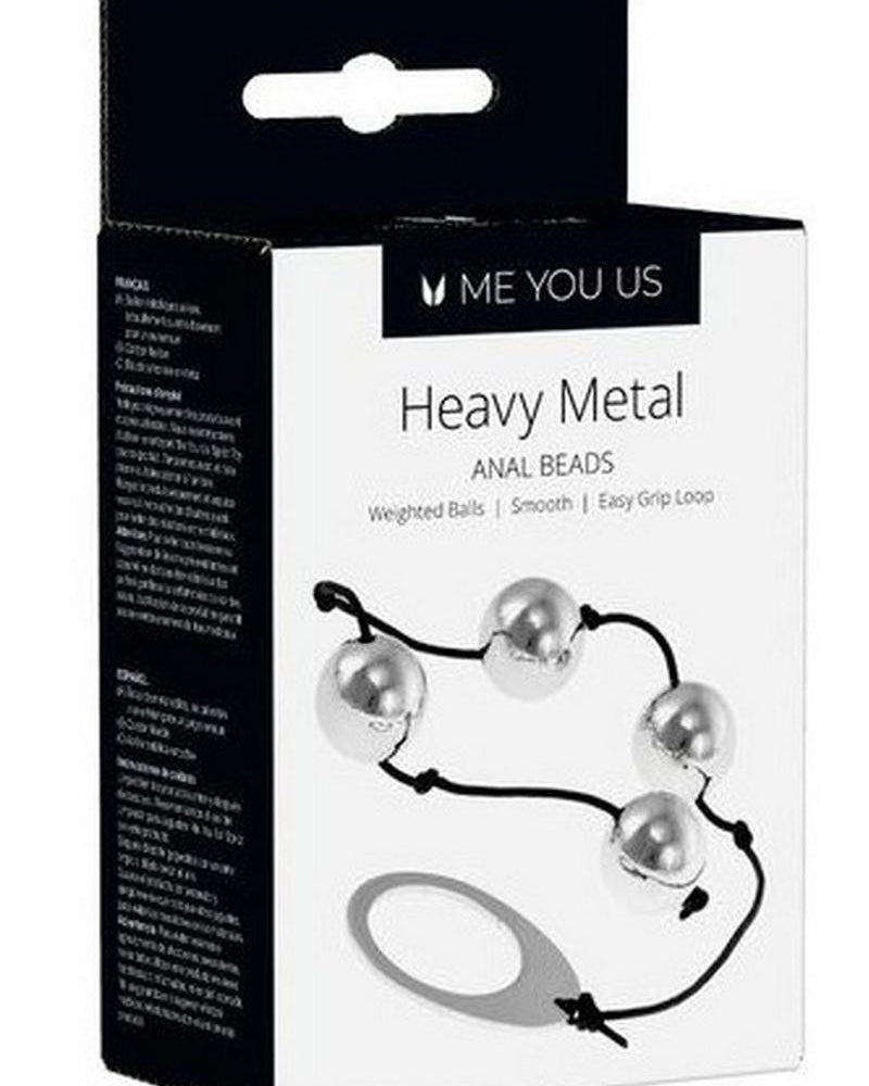 Kinx Heavy Metal Weighted Anal Beads 9 Inch