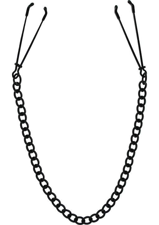 Pinzas para pezones Master Series Reign Noir, color negro