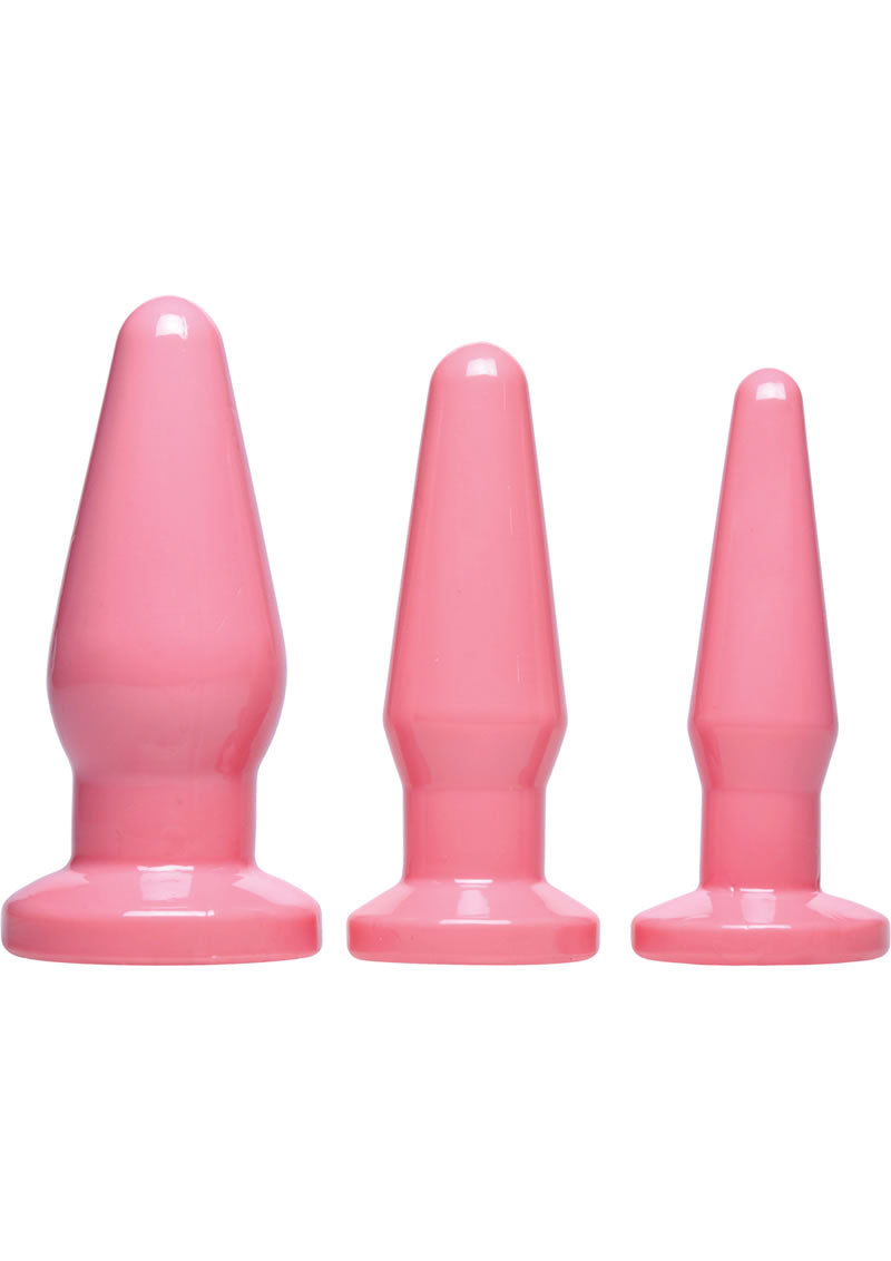 Frisky Anal Trainer Kit Pink 3 Plugs Per Set