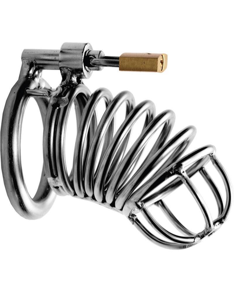 Jaula de confinamiento para pene de metal de 3,25 pulgadas de la serie Master Bastille