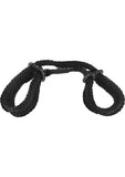 Frisky Rope Wrist Ankle Cuffs Black