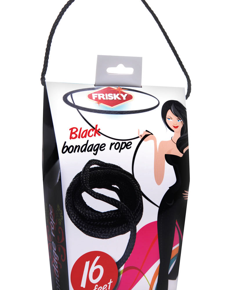 Frisky Bondage Rope Black 16 Feet
