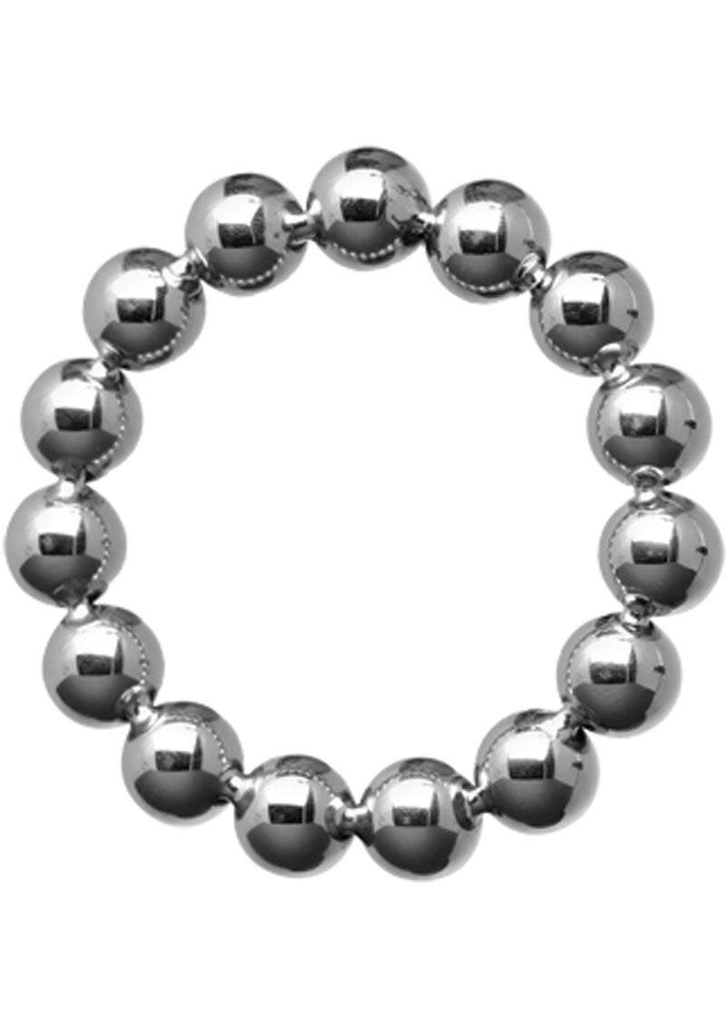 Master Series Meridian Steel Beaded Cockring 2 Inch