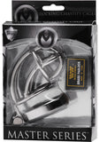 Jaula de castidad con cerradura Master Series Captus de 4 pulgadas