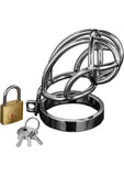 Jaula de castidad con cerradura Master Series Captus de 4 pulgadas