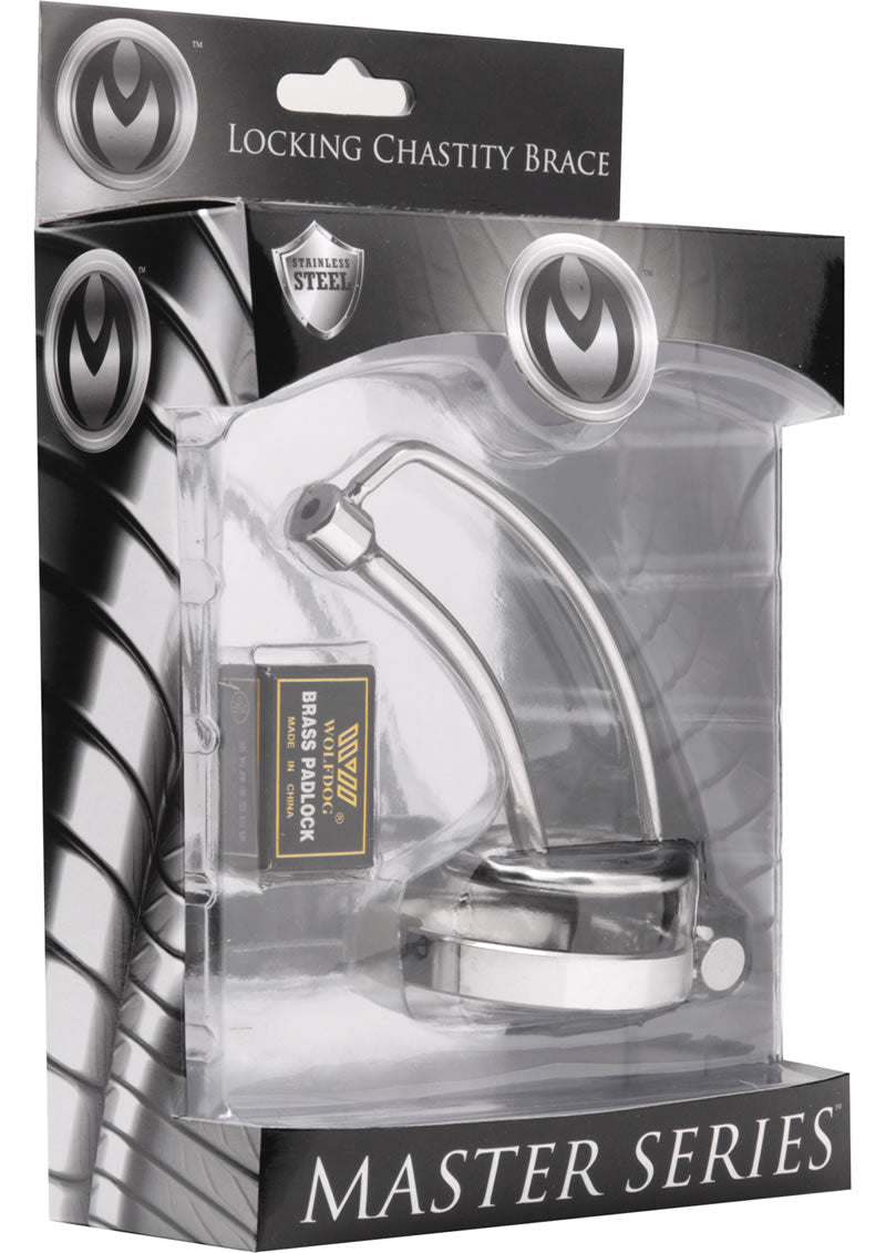 Faja de castidad con bloqueo Master Series Asylum de 4 pulgadas