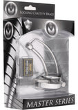 Master Series Asylum Locking Chasity Brace 4 Inches