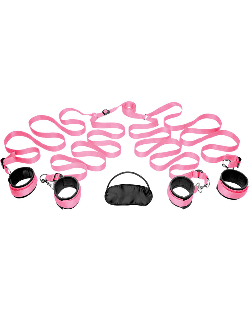 Kit de sujeción para dormitorio Frisky, color rosa