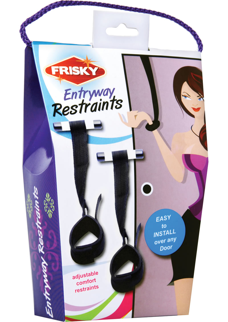 Restricciones ajustables para entrada Frisky, color negro, 10,5 pulgadas