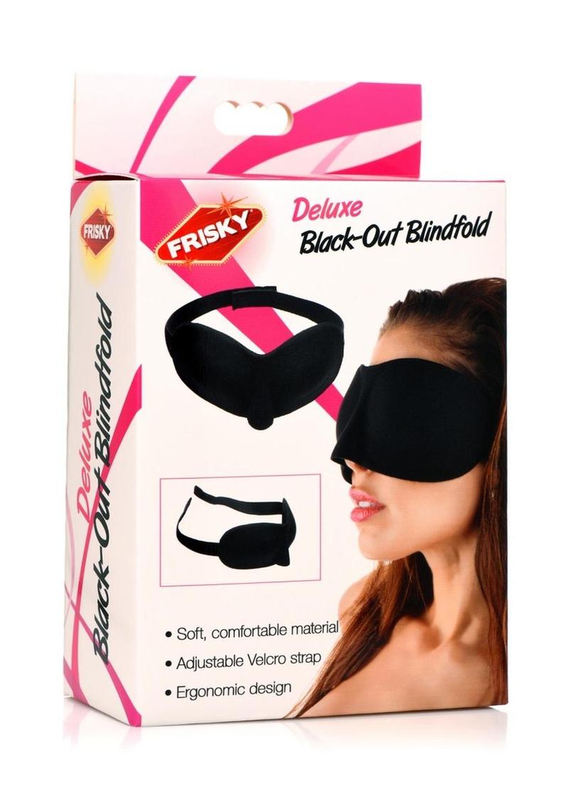 Frisky Deluxe Black-out Blindfold Black