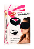 Frisky Deluxe Black-out Blindfold Black