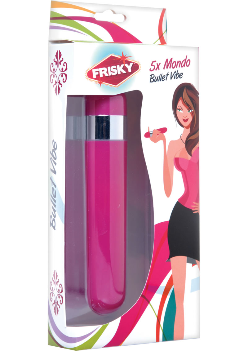 Frisky 5x Mondo Bullet Vibe Pink 6 Inch