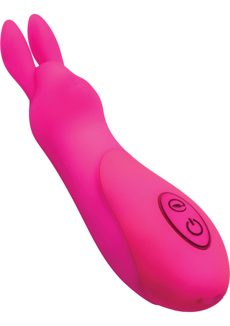 Masajeador vibratorio Frisky 10X de 6,5 pulgadas de largo x 1,25 pulgadas de ancho, color rosa
