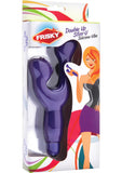 Vibrador de silicona Frisky Double Up Stim-u morado de 6 pulgadas