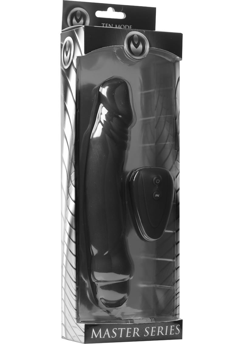 Master Series Ivan 10x Silicone Remote Vibe Black