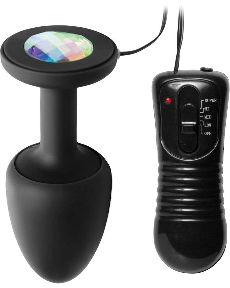 Tapón anal Master Series Paragon negro de 4,5 pulgadas