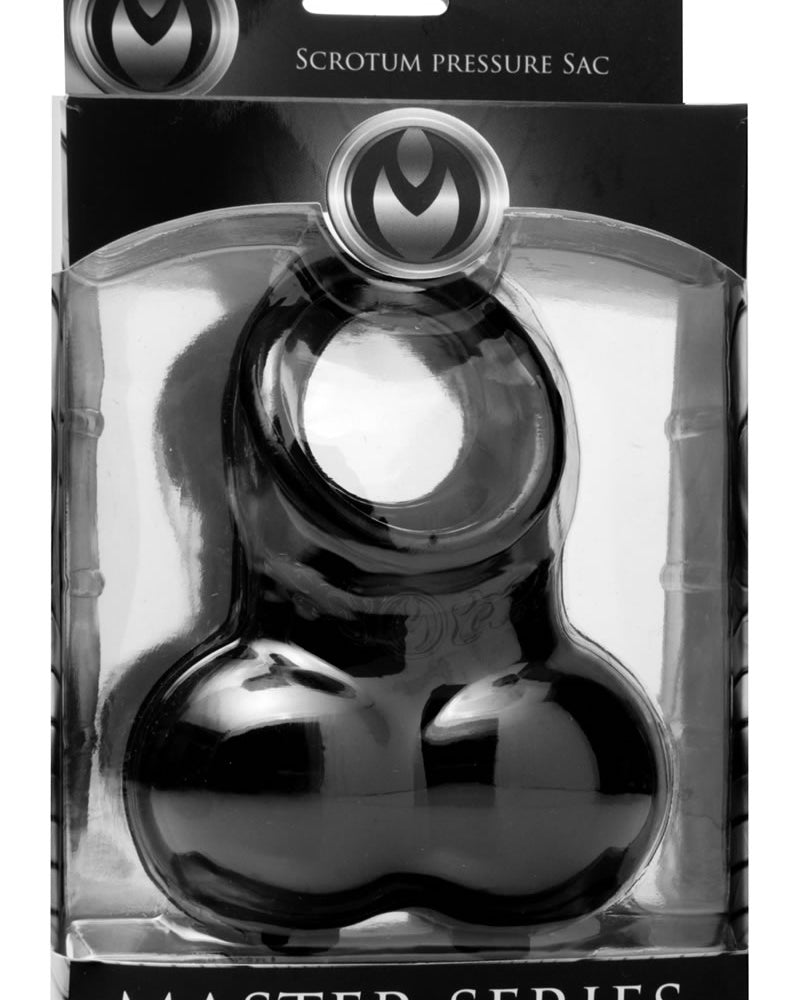 Master Series Squeeze My Sac Erection Enhancer Black
