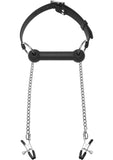 Master Series Equine Silicone Bit Gag Nip Clamps Black