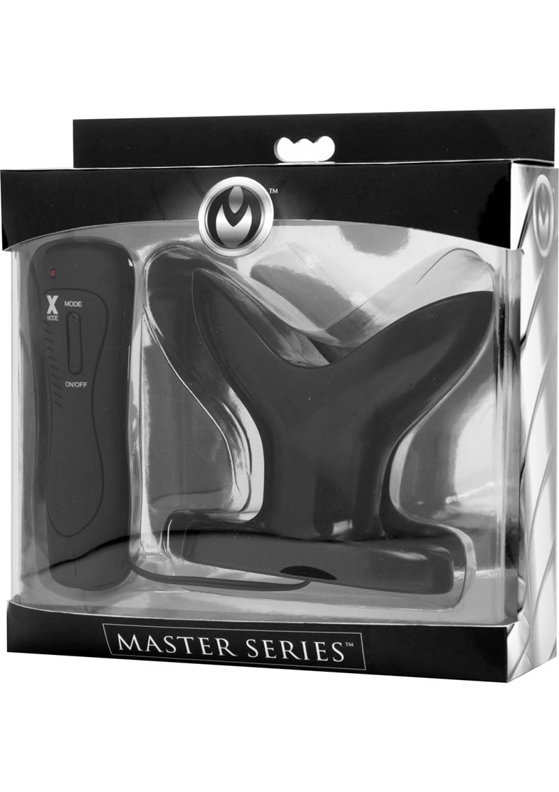 Tapón anal vibrador Master Series Ass Anchor negro 10 unidades