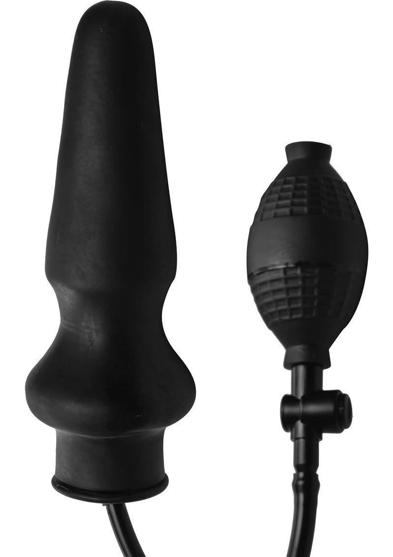 Tapón anal inflable Master Series Expand XL de 6 pulgadas, color negro