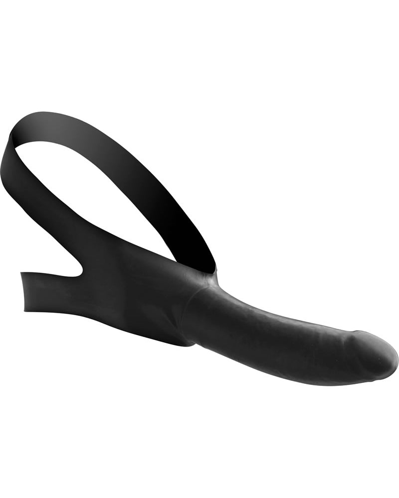 Master Series Face Fuck Face Strap On Black 6 Inch