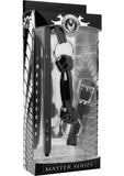 Master Series Kanine Collection Bone and Gagged Silicone Dog Bone Gag Black