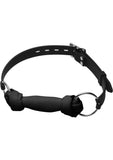 Master Series Kanine Collection Bone and Gagged Silicone Dog Bone Gag Black