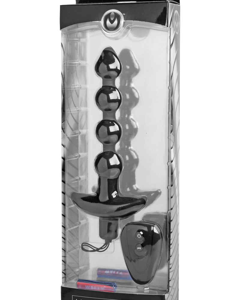 Tapón anal de silicona Master Series Storm, color negro, 7,5 pulgadas