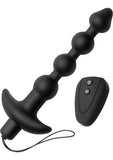 Tapón anal de silicona Master Series Storm, color negro, 7,5 pulgadas