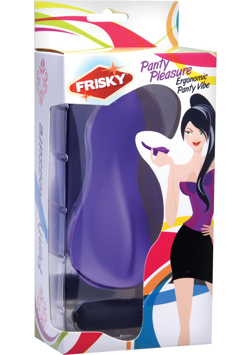 Vibrador Ergonómico Frisky Panty Pleasure Púrpura 5 Pulgadas