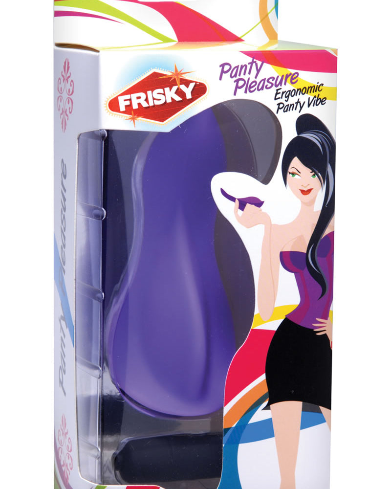 Vibrador Ergonómico Frisky Panty Pleasure Púrpura 5 Pulgadas