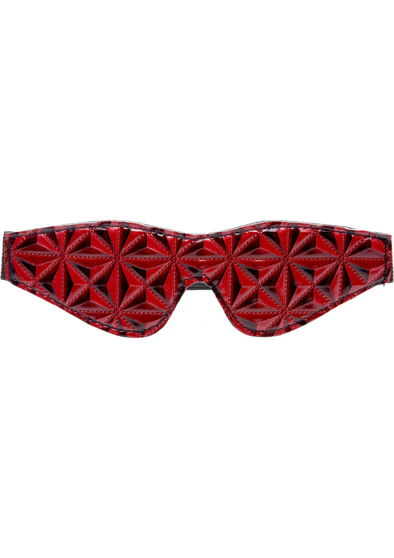 Master Series Crimson Tied Blackout Blindfold Red