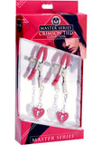 Pinza para pezones con forma de candado Charmed Heart