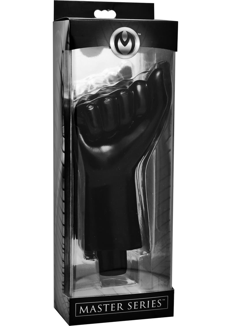 Puño vibrador Master Series Mister Fister negro de 8 pulgadas