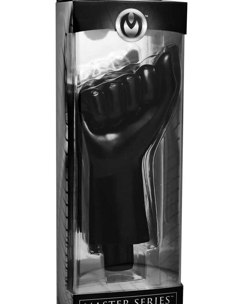 Puño vibrador Master Series Mister Fister negro de 8 pulgadas