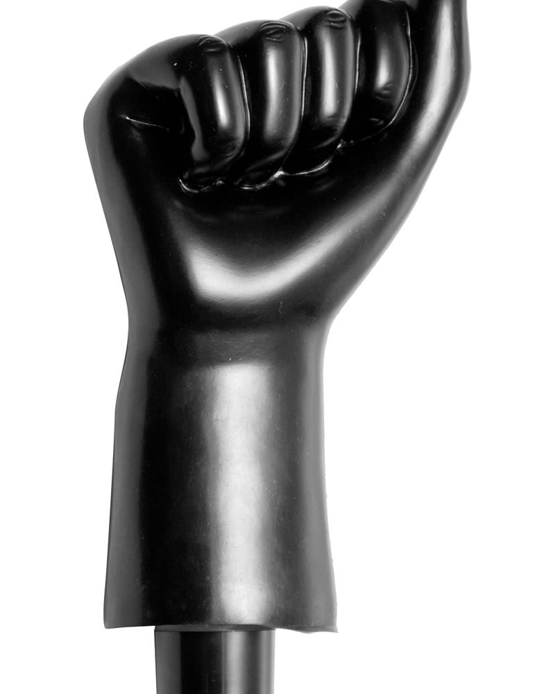 Puño vibrador Master Series Mister Fister negro de 8 pulgadas