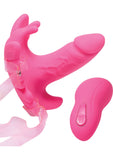 Vibrador con correa de silicona Frisky Monarch Remote en color rosa