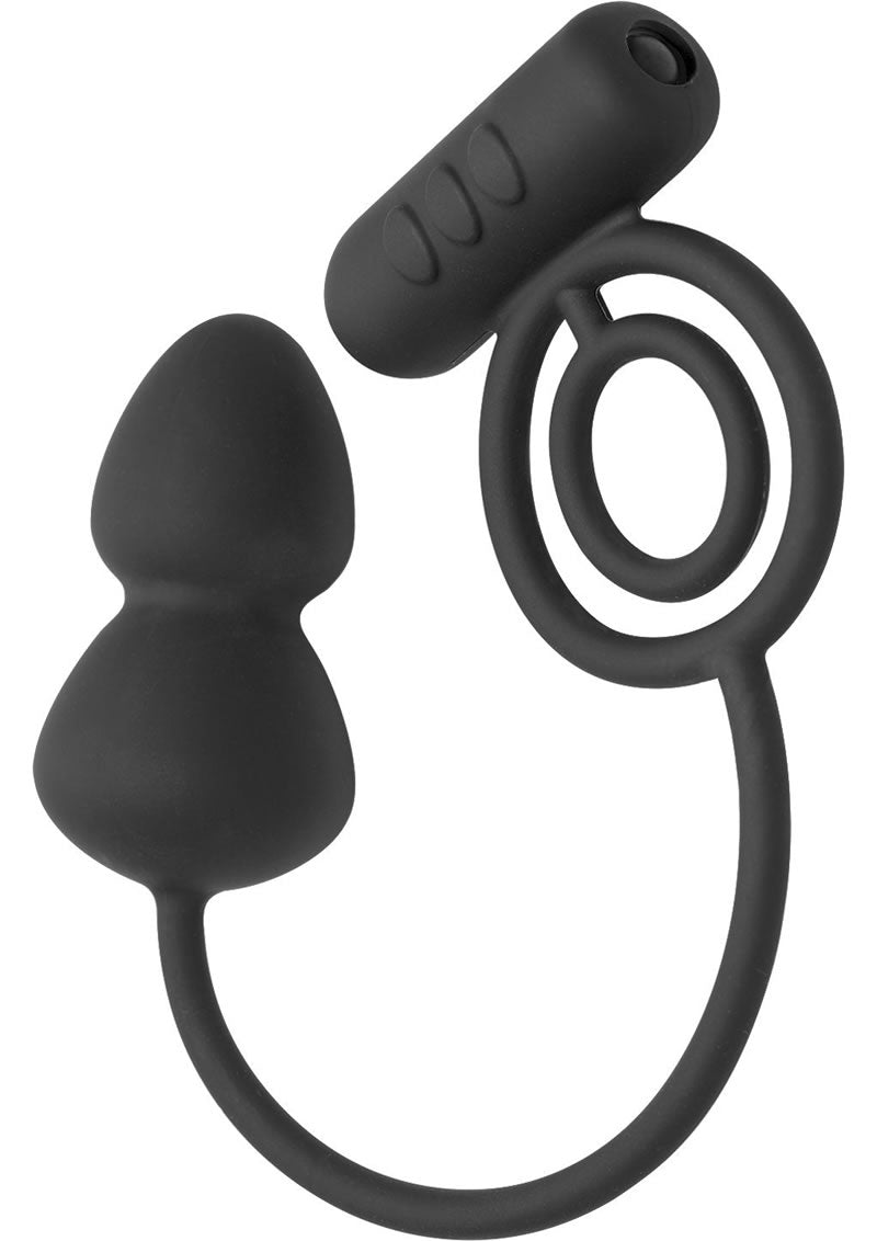 Master Series Voyager 2 Silicone C-ring Anal Stimulator Black