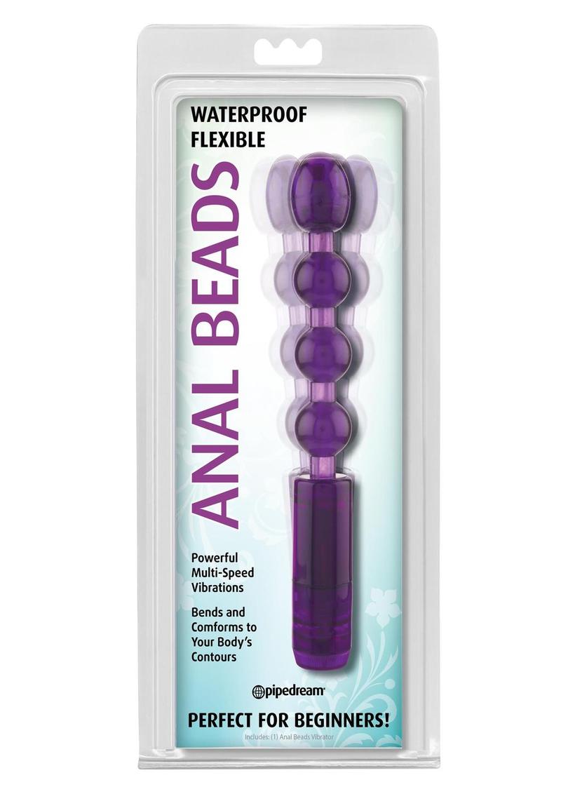 Perlas anales flexibles e impermeables de color morado