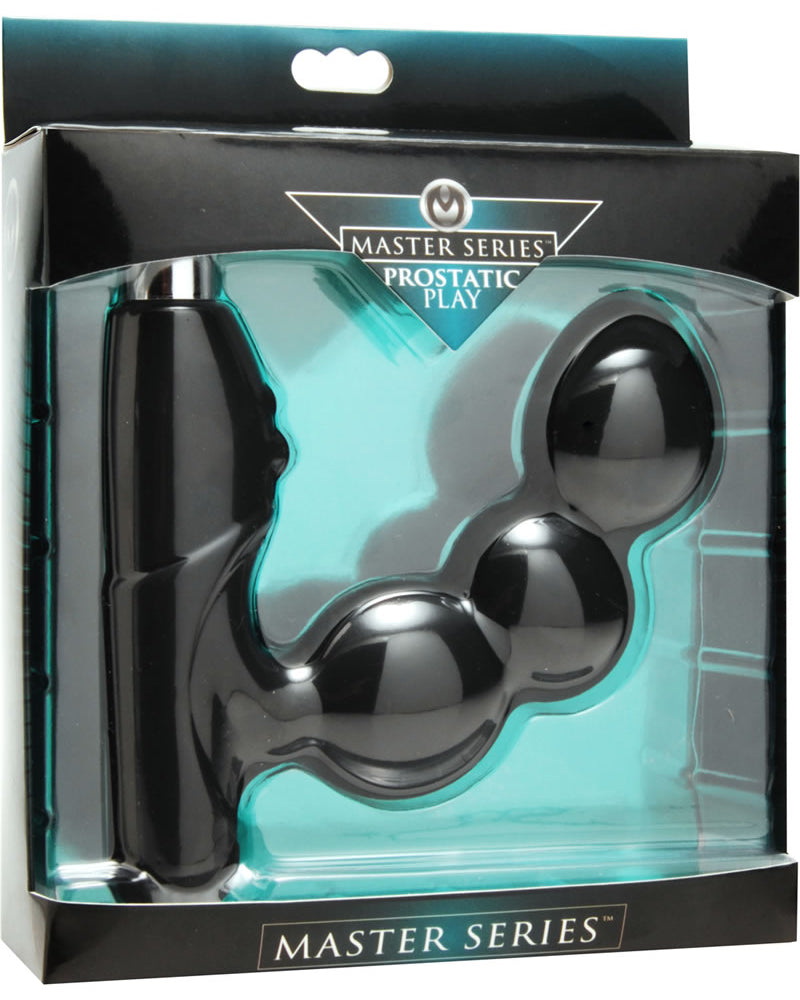 Master Series Hero Silicone Vibrating Prostate Explorer Black