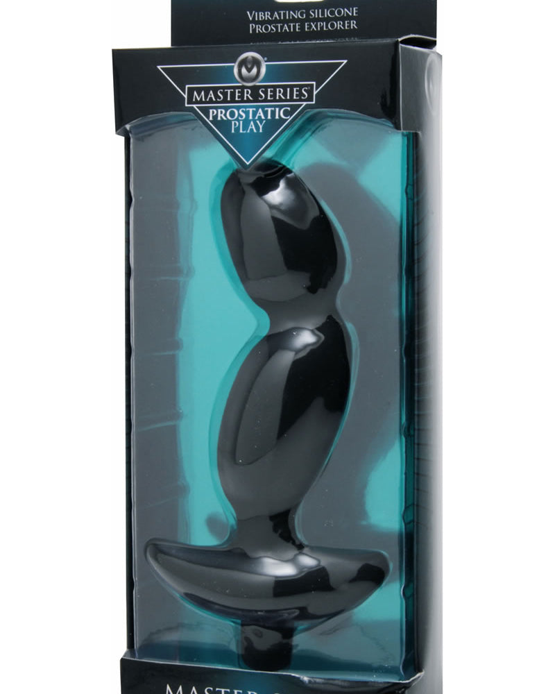 Master Series Endeavour Silicone Prostate Explorer Black 5 Inches