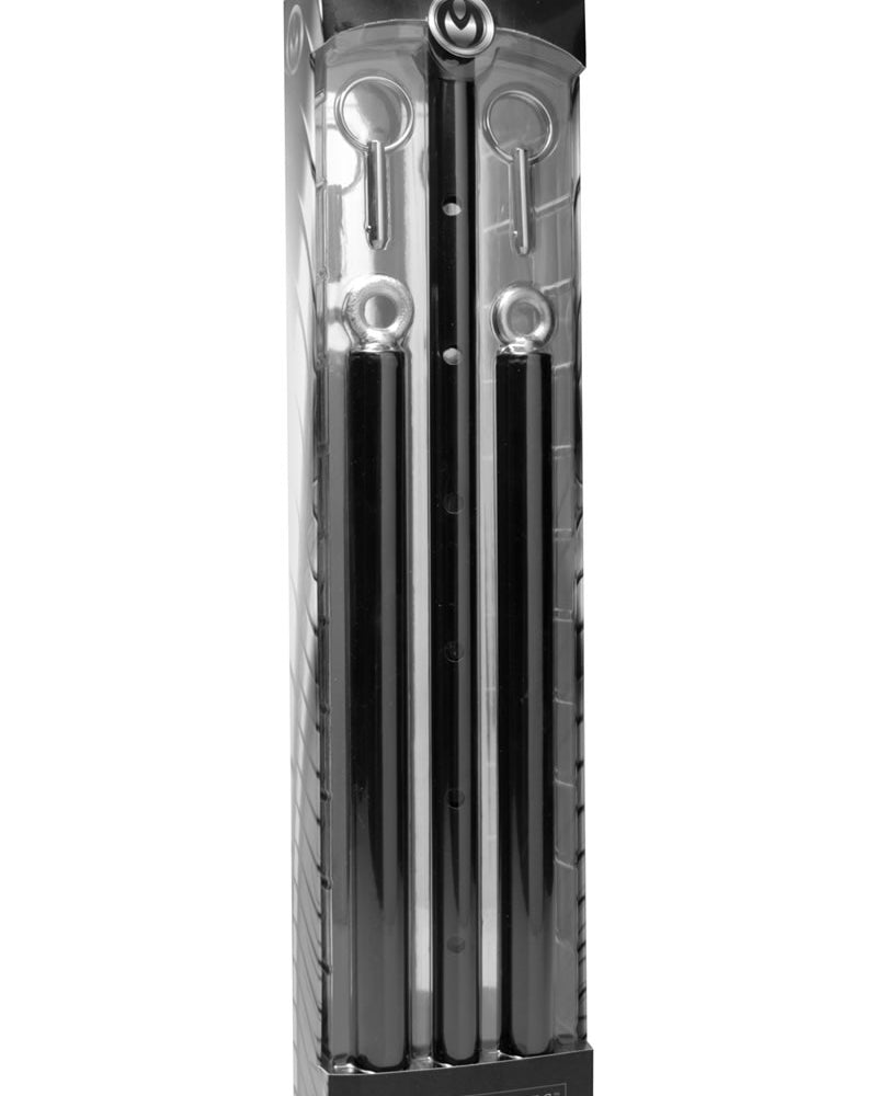 Barra separadora ajustable de acero negro