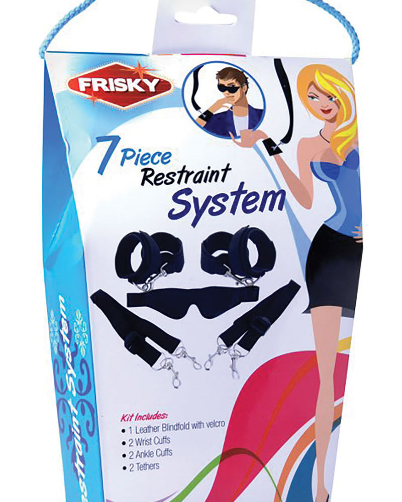 Sistema de sujeción para cama Frisky de 7 piezas, color negro