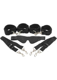 Frisky 7 Piece Bed Restraint System Black